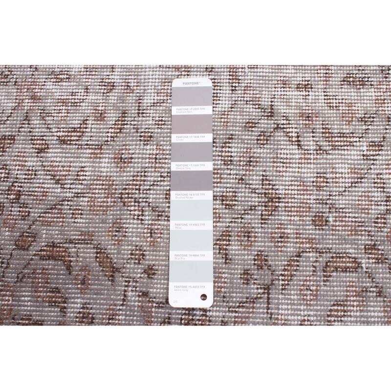 ECARPETGALLERY Hand-knotted Color Transition Grey Wool Rug - 5'5 x 8'9