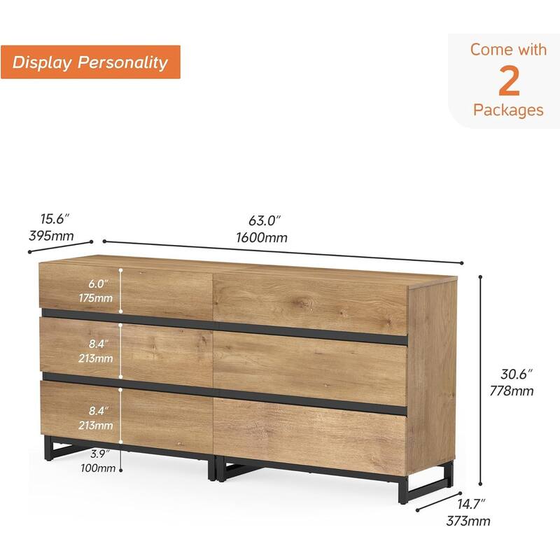 WAMPAT Dresser for Bedroom, Closet Organizers and Storage