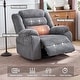 preview thumbnail 26 of 36, 270° Swivel Velvet Recliner, Extra Wide Power Recliner Chair w/Heat Massage - USB & Type C Charging Port