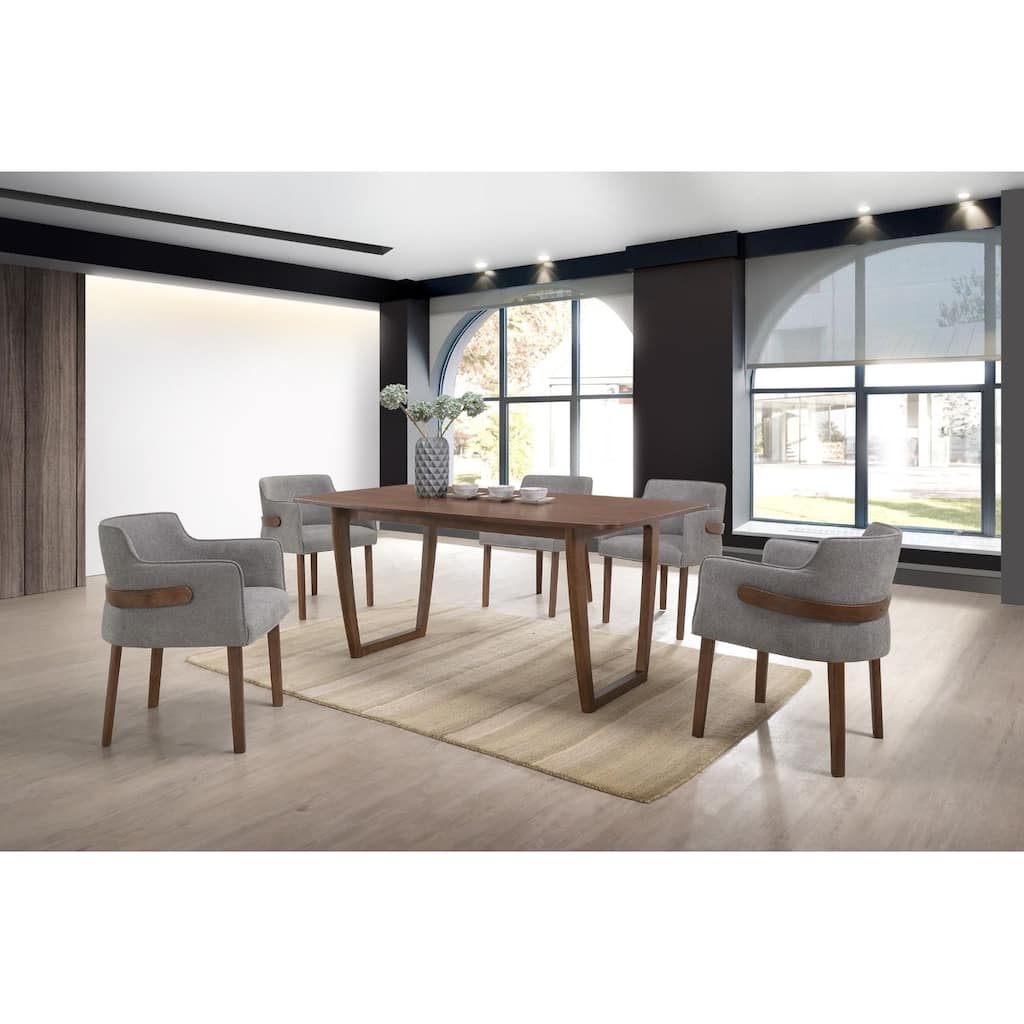 Modrest Zephyr Modern Walnut Dining Table