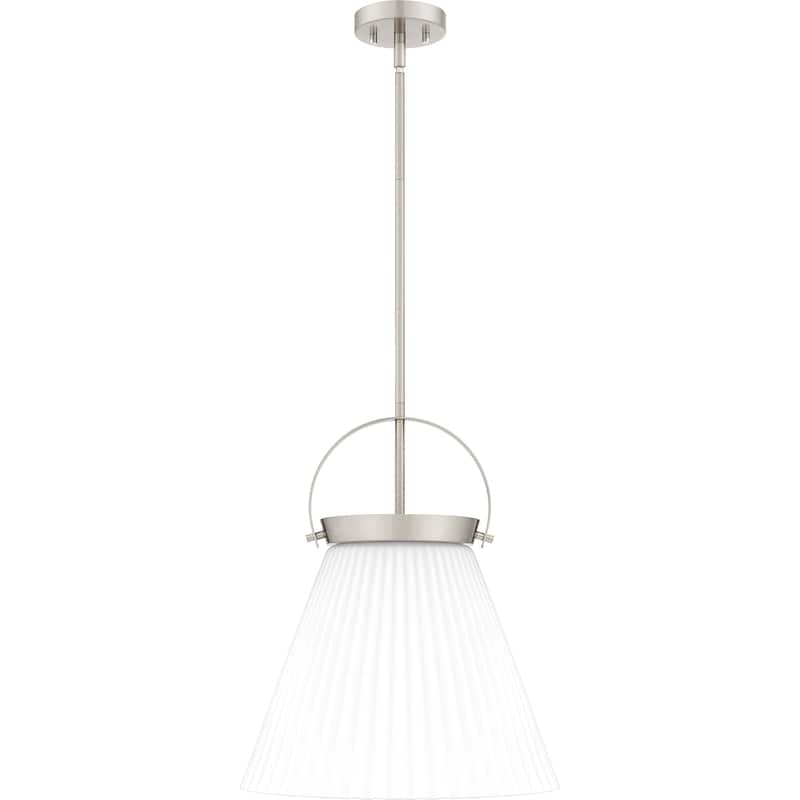 Thibault 1-Light Brushed Nickel Pendant Light