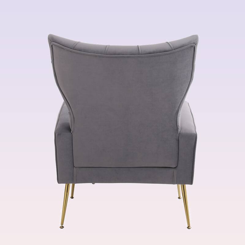 Modern Accent Chair with Ottoman for Living Room