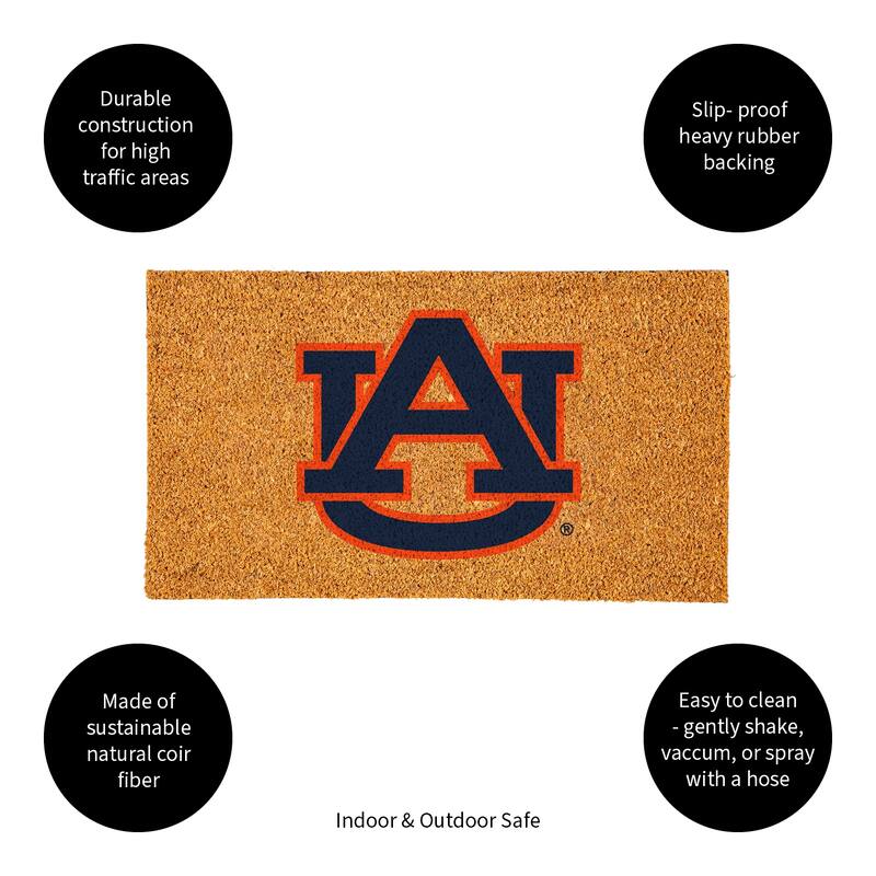 Coir Door Mat, 16"x 28", Auburn University - 28" x 16"