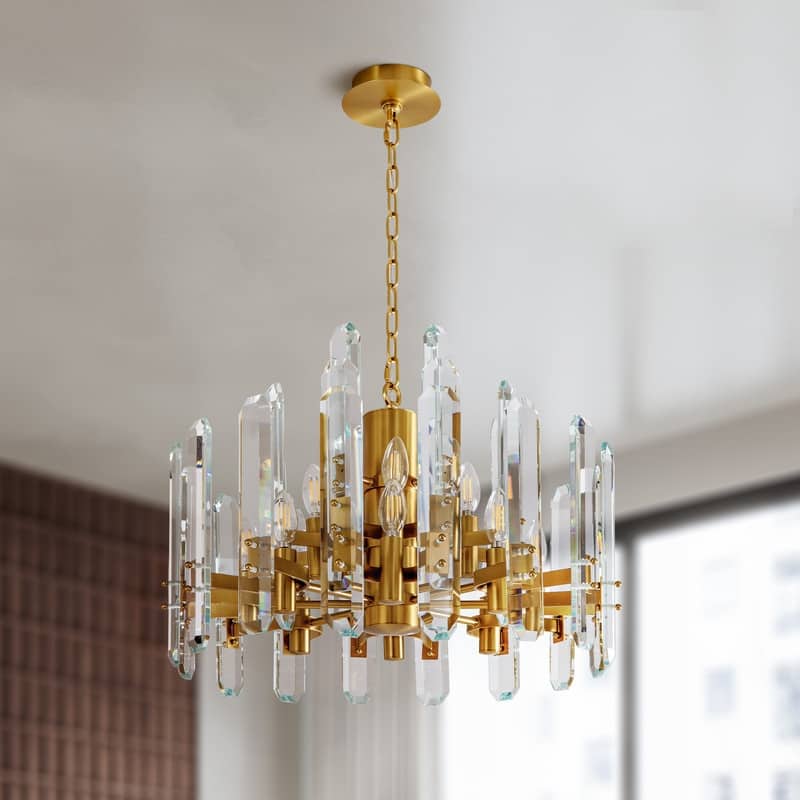 KAYLA 54in Modern Luxury Crystal Chandelier Lighting - LED Ceiling Light Fixture
