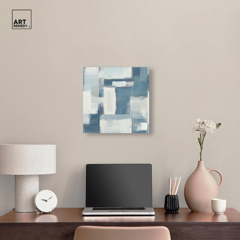 Deconstructed Blue III Canvas by Art Remedy, Gallery Wrapped