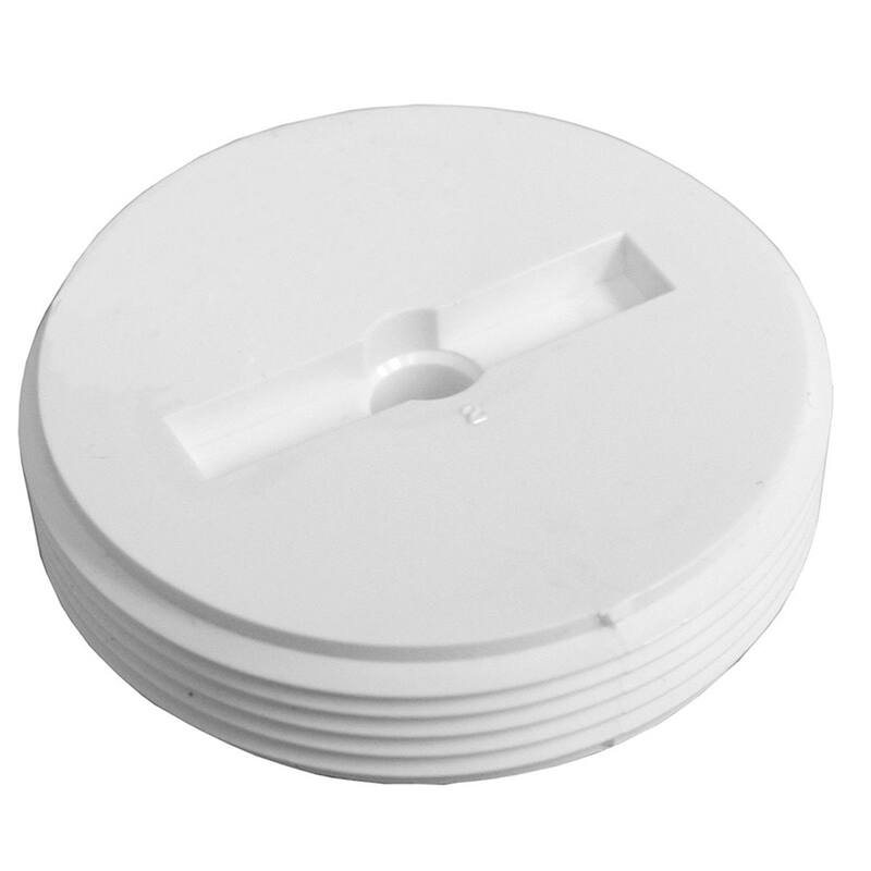 Jones Stephens P49002 2 Plastic REC Heavy Duty Cleanout PLUG - White