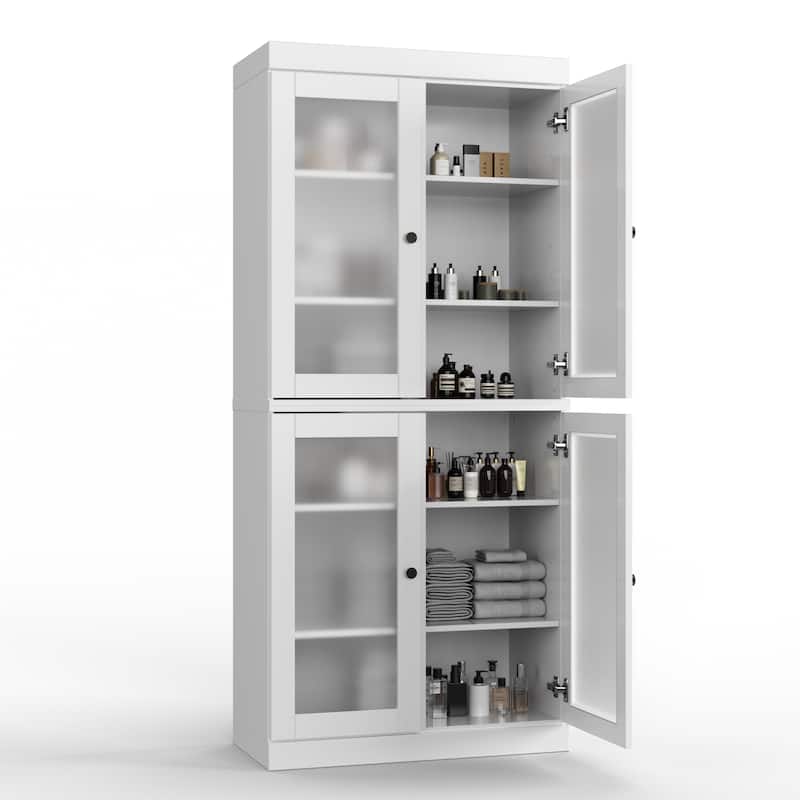100% Solid Wood 32" Bathroom Cabinet with Optional Doors by Palace Imports