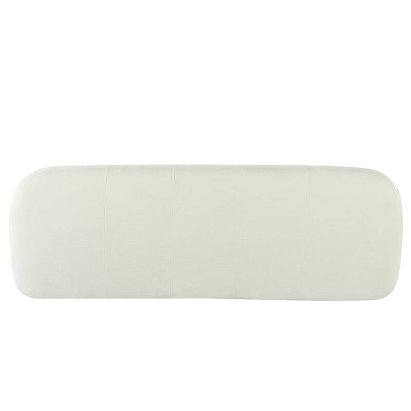 Chenille Upholstered 3-Seater Sofa, Full Sponge Compression Sofa, Deep Seat Sofa with Pocket Spring for Living Room