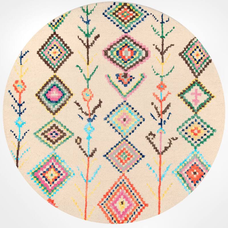 Nuloom Hand Tufted Wool Moroccan Triangle Rug