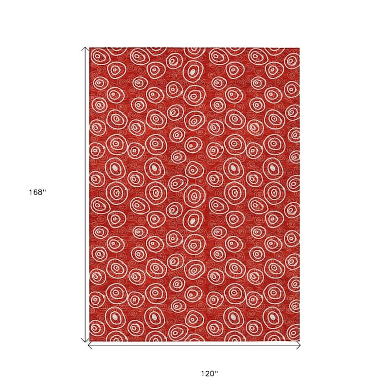 HomeRoots Geometric Transitional Rectangle Outdoor Rug