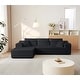 preview thumbnail 39 of 46, GDFStudio - 104" Cloud Modern Innovative Chenille Modular Sofa with L-Shape Chaise and Deep Seat