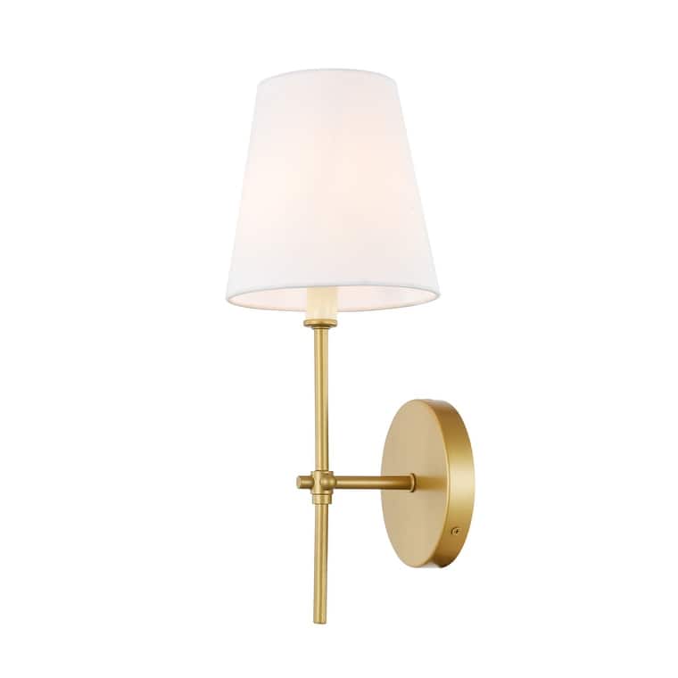 Mungo 1-light White Shade Wall Sconce