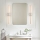 preview thumbnail 84 of 119, 1-Light Black/ Gold/ Nickel Modern Long Linear Strip Wall Sconce Dimmable LED Bathroom Vanity Light