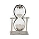 preview thumbnail 30 of 33, Sagebrook Home 11"H Silver Metal Sandtimer - 7" x 3" x 11"