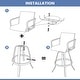 preview thumbnail 36 of 39, Outdoor Indoor Aluminum Swivel Patio Bar Stools Dining Chairs with Sunbrella Fabric