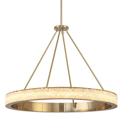Minka Lavery 3888-L Divinely 37" Wide LED Crystal Ring Chandelier