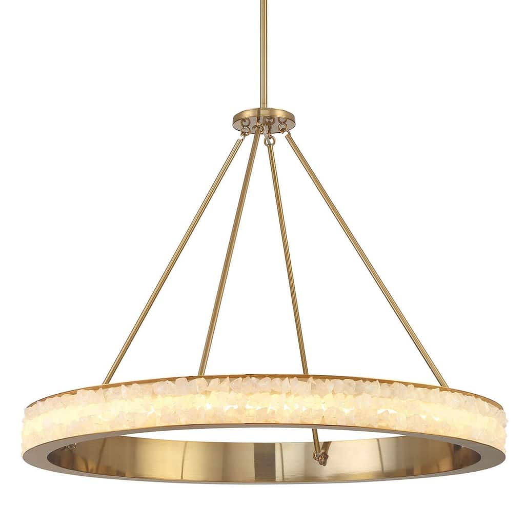 Minka Lavery 3888-L Divinely 37" Wide LED Crystal Ring Chandelier