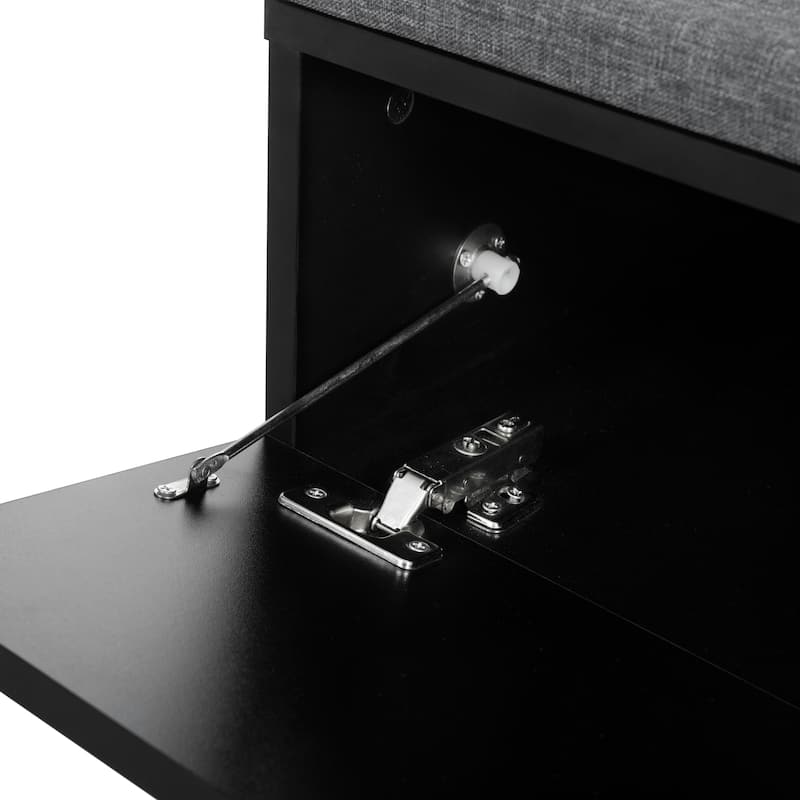 Shoe Cabinet Shoe Rack Organizer w/ Shoe Bench, Adjustable Shelves