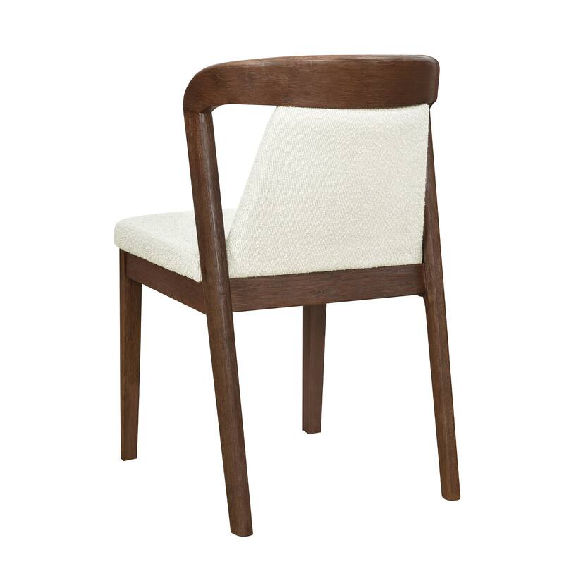Christopher Knight Home - Ashlin Contemporary Upholstered Armless Dining Chairs with Rubberwood Frame, Set of 2