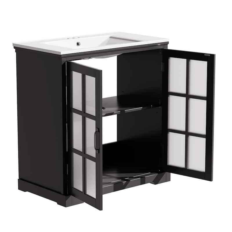 Christopher Knight Home - Carl 30" Bathroom Vanity with Ceramic Sink