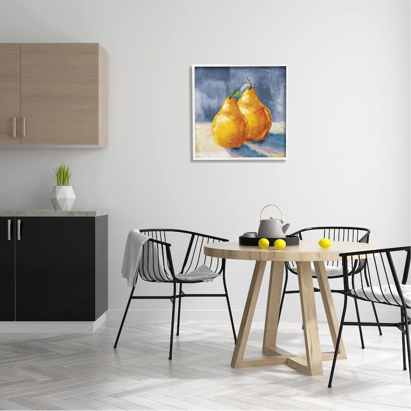Stupell Classic Yellow Pears Delicious Fruit Still Life Framed Wall Art, Design by Carol Robinson