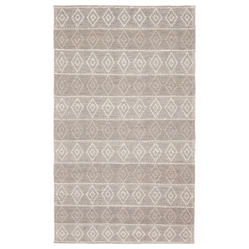 ECARPETGALLERY Braid weave Sienna Taupe Wool Rug - 5'1 x 8'6 - Taupe - 5'1 x 8'6