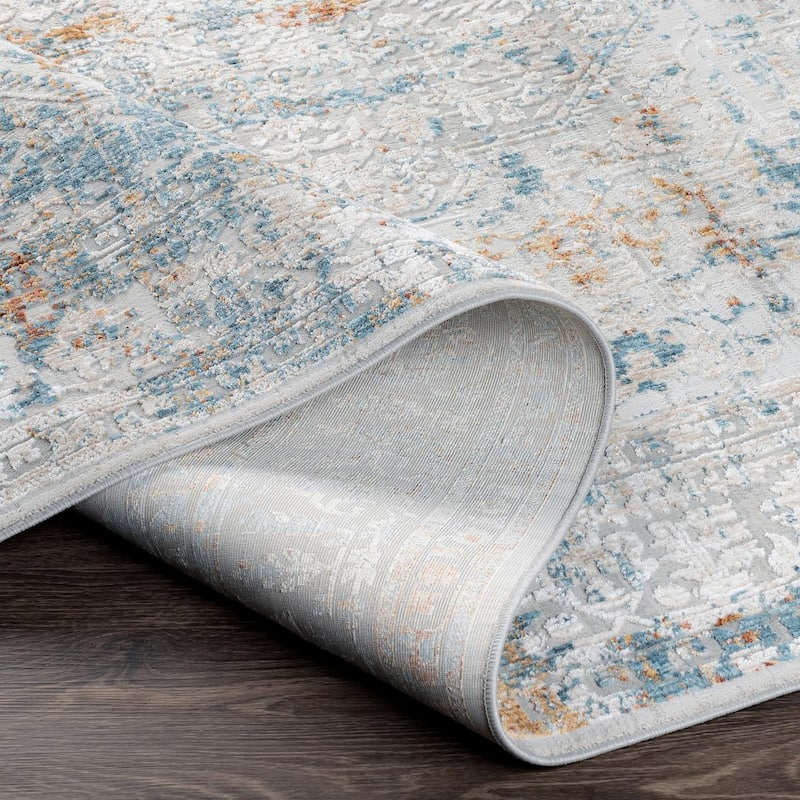 Livabliss Shabby Chic Carmel Medallion Area Rug