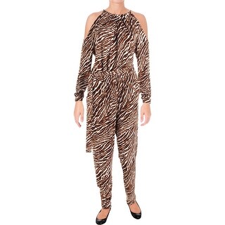 michael kors cold shoulder jumpsuit