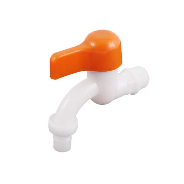 Shop 20mm Male Thread Single Lever Water Tap Faucet White Orange