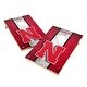 preview thumbnail 1 of 4, Vintage Nebraska Cornhuskers 2x4 Tailgate Cornhole Boards Include Carrying Case