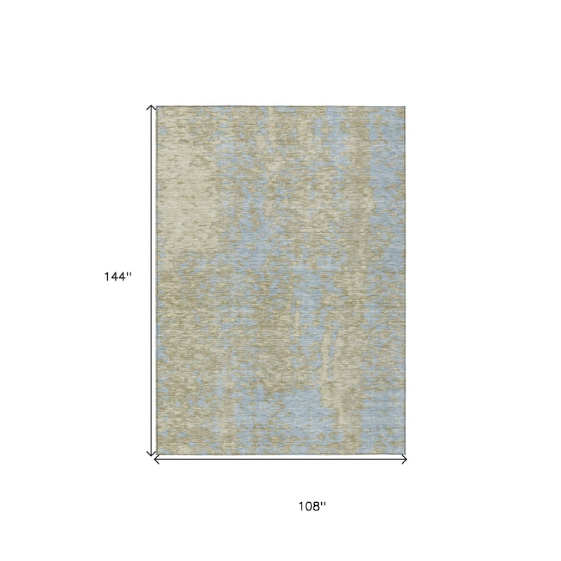 HomeRoots Abstract Transitional Rectangle Outdoor Rug