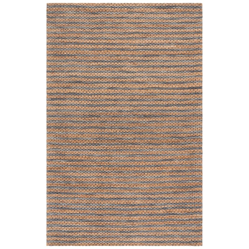 Martha Stewart by SAFAVIEH Handmade Deivi Jute Rug - 6' x 9' - Natural/Charcoal