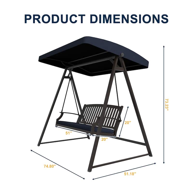 Outdoor Patio Swing Chair Hanging Glider Porch Bench