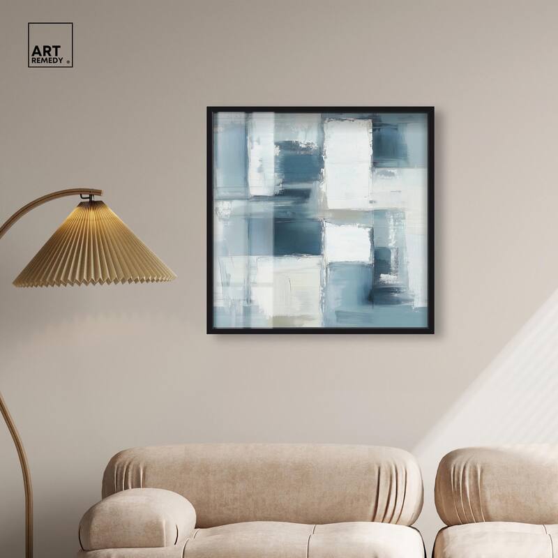 Deconstructed Blue I Shadowbox by Art Remedy