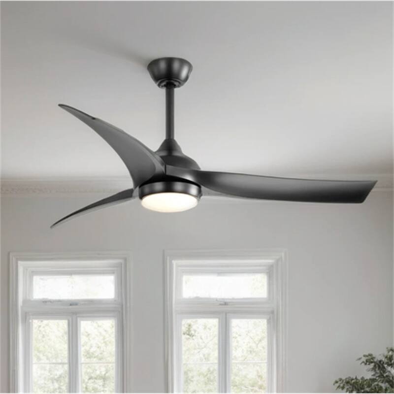 52" LED Ceiling Fan with Remote Control,3 ABS Blades and DC Motor