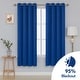 preview thumbnail 58 of 72, Deconovo Solid 52 Width Curtains Panel Pair(2 Panel) 52x72 Inch - Royal Blue