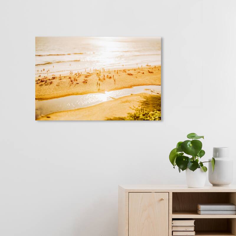 Wynwood Studio Canvas Nautical and Coastal A Beach Through My Lenses Brown and Amber Nautical & Coastal Wall Art Canvas Print - 20 x 30