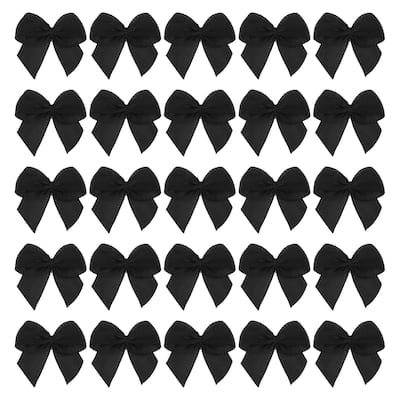 Mini Ribbon Bow 1" Mini Fabric Satin Ribbon Flower Bows