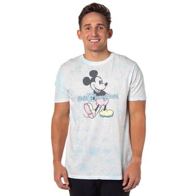 Disney Men's Walt Disney World Mickey Mouse Classic Pose Tie-Dye T-Shirt