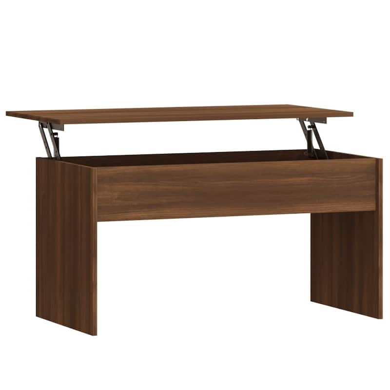 vidaXL Coffee Table Lift Top End Table Accent Side Sofa Table Engineered Wood - 40.2" x 19.9" x 20.7"