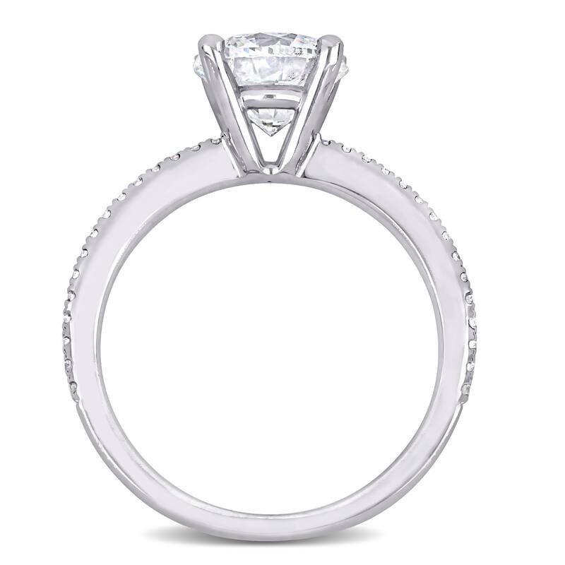 Miadora 1 1/5ct to 2 5/8ct TDW Certified Diamond Solitaire Engagement Ring in 14k White Gold