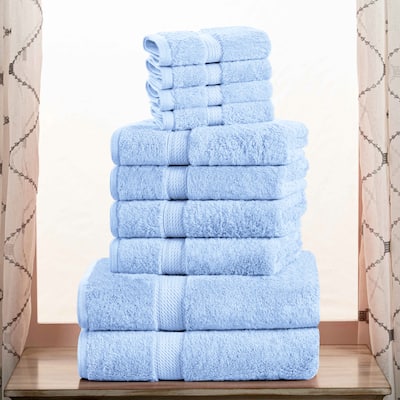 Marche Egyptian Cotton Pile 10 Piece Bath Towel Set by Superior
