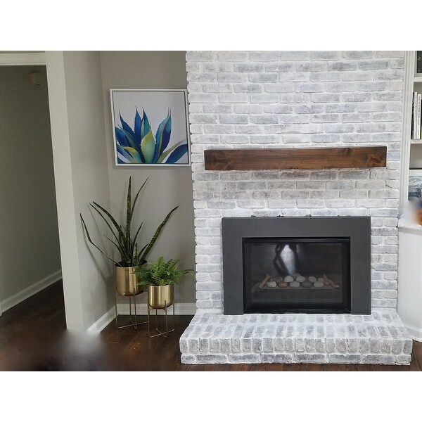 Shop Modern Farmhouse Fireplace Mantel Shelf Overstock 21652584