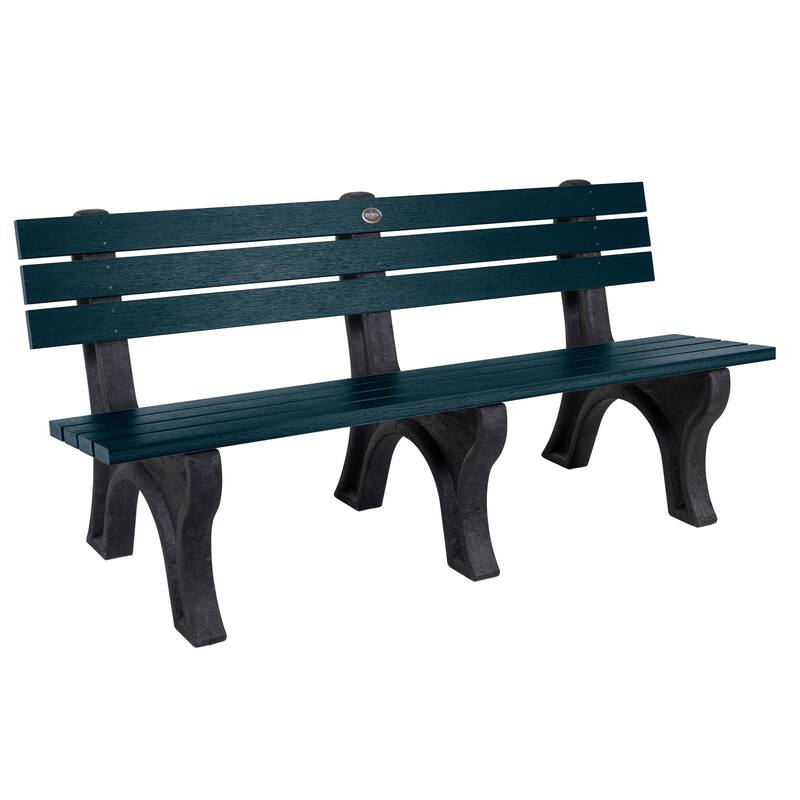 HIGHWOOD PROFESSIONAL Aurora Traditional 6 ft Commercial Park Bench - Federal Blue