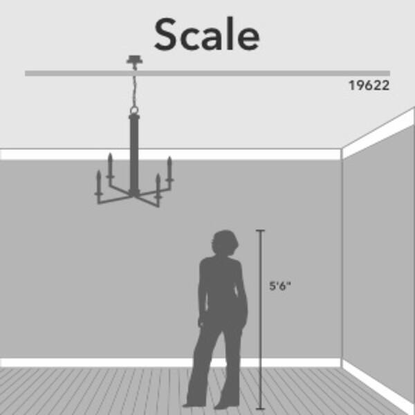 dimension image slide 0 of 7, Hunter Bearden Chandelier - Entry, Dining Room, Kitchen Island - Transitional, Industrial, Contemporary, Candle