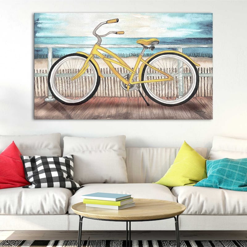 "Coastal Bike Rides" Print on Canvas