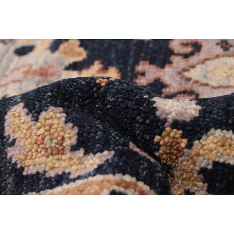 ECARPETGALLERY Hand-knotted Jules Serapi Dark Navy Wool Rug - 8'1 x 9'9