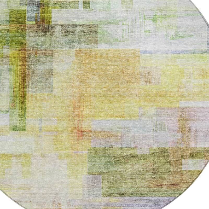 HomeRoots Abstract Transitional Rectangle Outdoor Rug