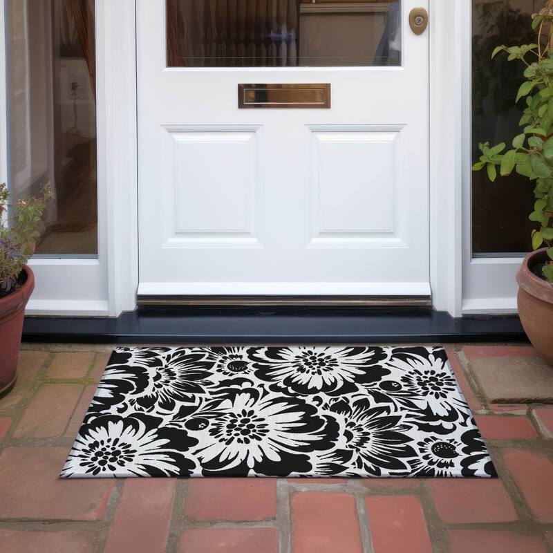 Gana Botanic Elegance Weather Resistant Blended Style Outdoor Rug
