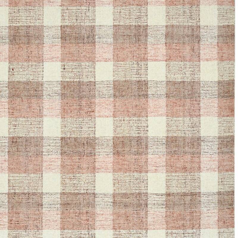 HomeRoots Plaid Transitional Rectangle Area Rug